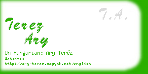 terez ary business card
