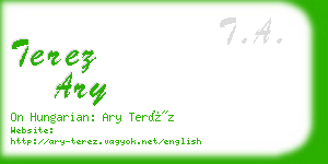 terez ary business card